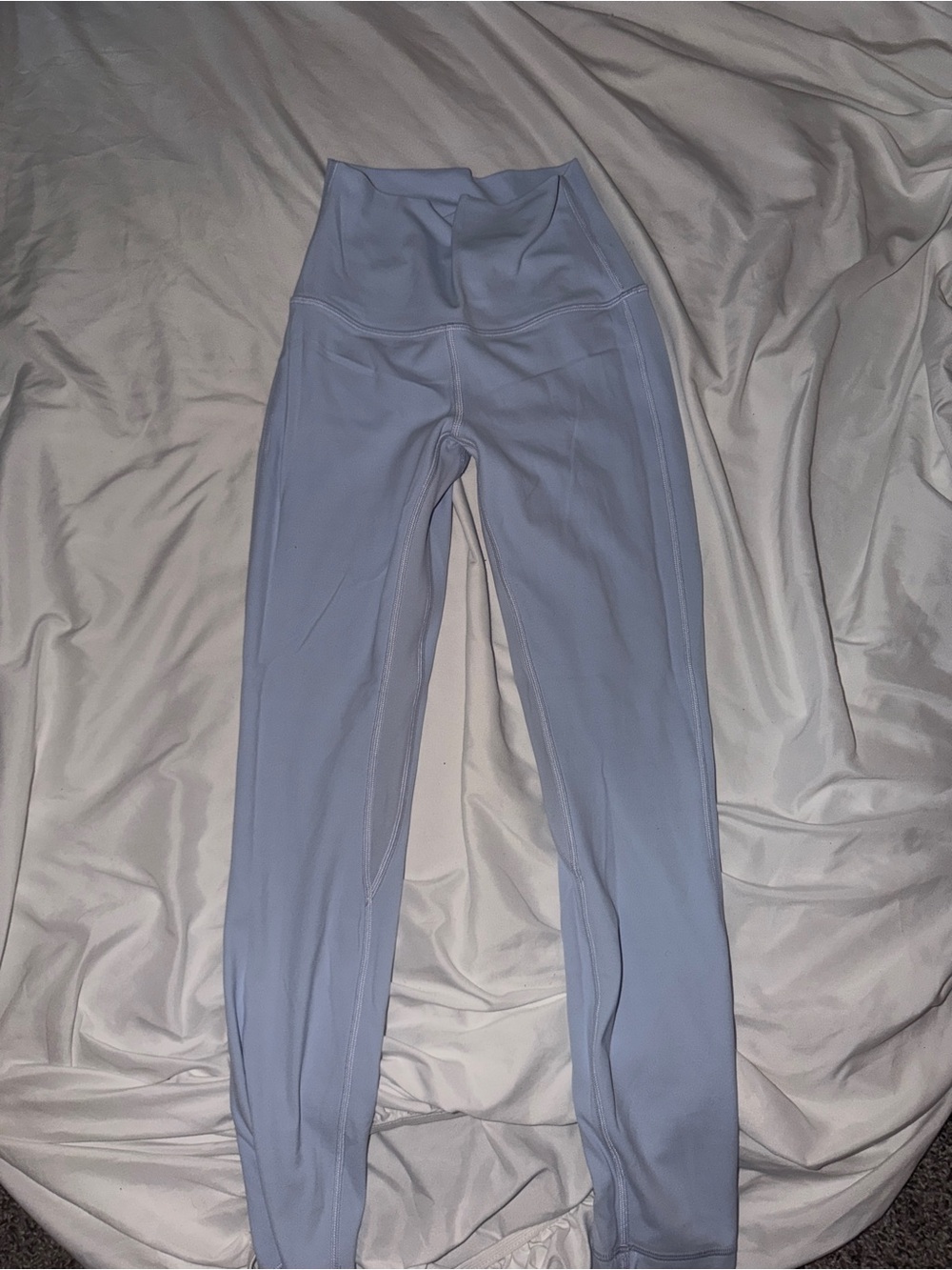 Lululemon High rise light blue leggings 25 inseam size 4